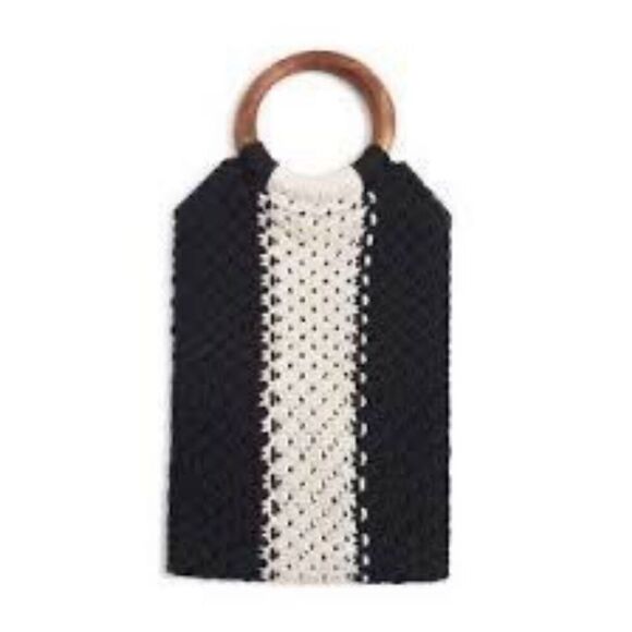 Rachel Zoe X LAUDE THE LABLE Gabby Mini Macrame Bag NEW NWT - Picture 2 of 10